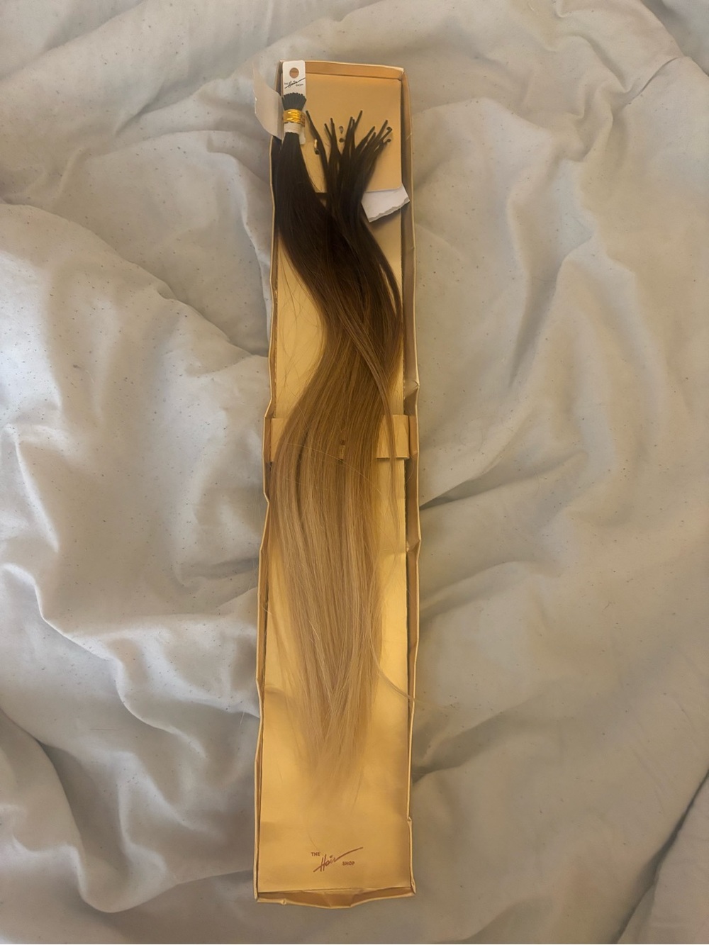 The Hair Shop Blonde Ombre Pre-Bonded Hair Extensions - Brown to Blonde